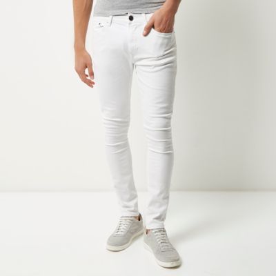 White Danny super skinny jeans